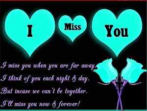 Missing you English SMS image