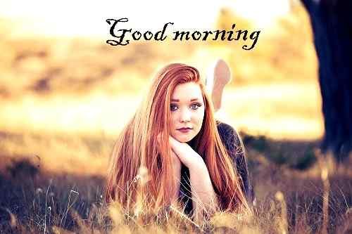 beautiful girl good morning image