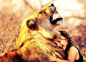 lion with girl Boys DP picture