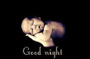 cute pic of good night with baby photo