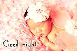sweet doll image with good night