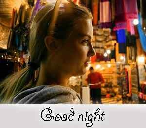 Beaurtiful girl good night wallpaper download