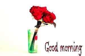 top red image with good morning